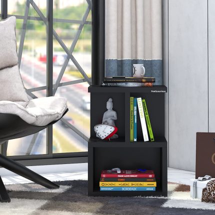 "Brown Engineered Wood Nightstand by FeelLux"