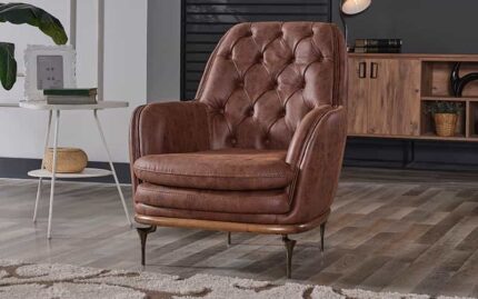 FeelLuxurious.com Regal Fabric Single Seater Sofa with 12-Month Warranty