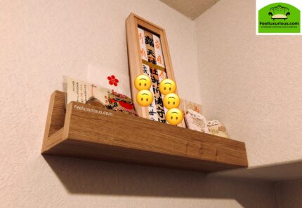 "FeelLuxurious.com U-Style Baffle Design Wooden Wall Shelves for Modern Storage"