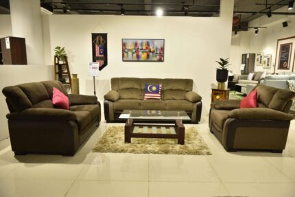 feelluxurious.com=Muar Malaysian Fabric Sofa 2 Seater